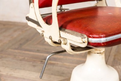 vintage upholstered barber chair